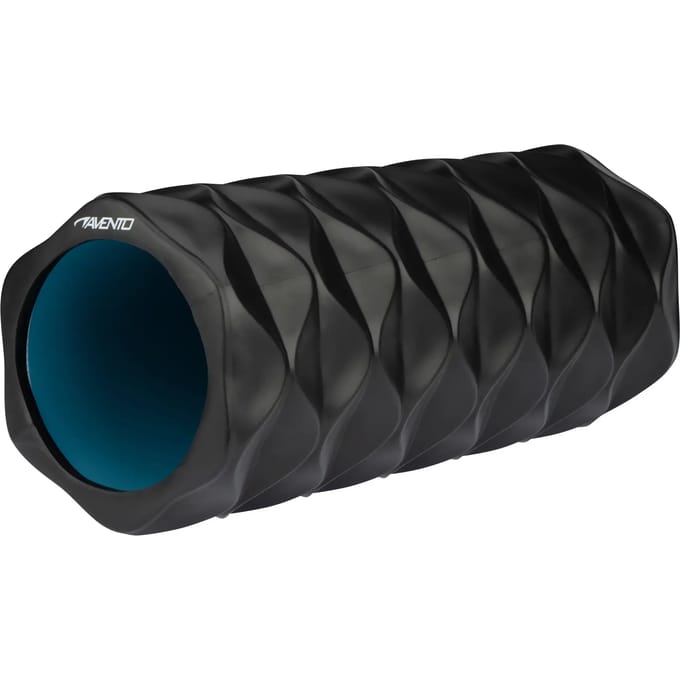 Avento Massage Roller - Foam - Wave - Zwart/Blauw