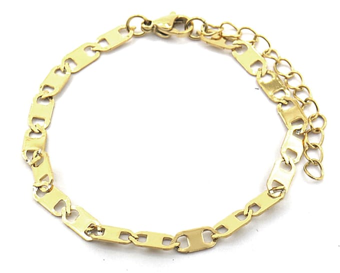 Armband Dames - RVS - Verstelbaar 17-22 cm - Goudkleurig