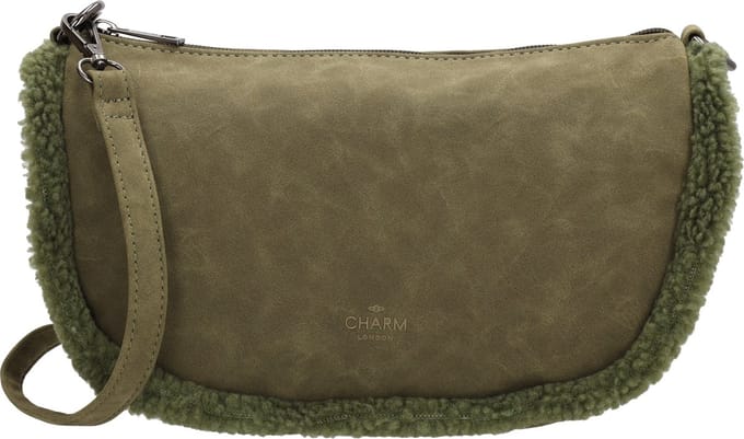 Charm London Newington Schoudertas - Olijfgroen