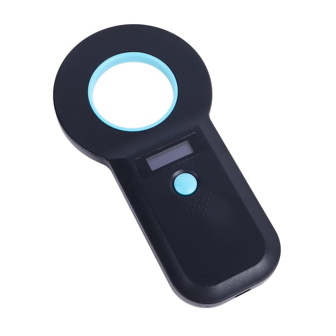 Dierlijke Chip Lezer Efficiënte Multifunctionele Draagbare Handheld Huisdier Microchip ID Tag Scanner gray