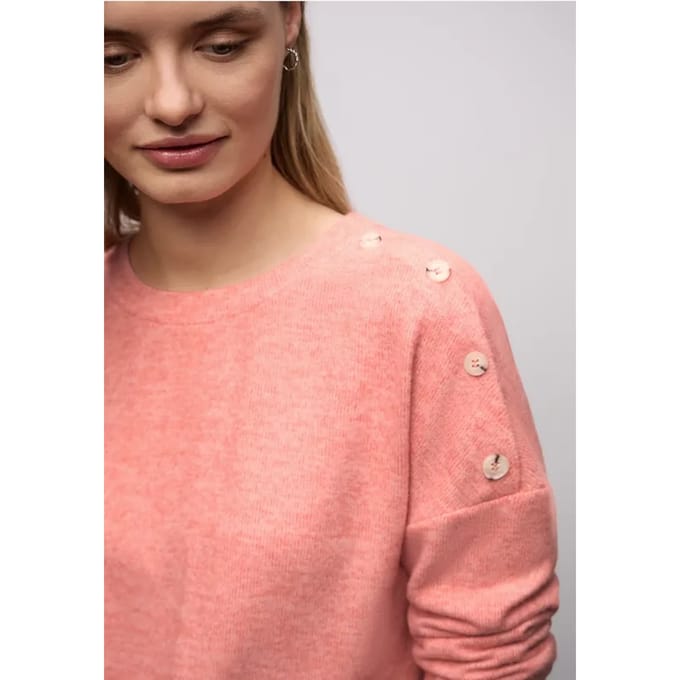 Zacht shirt met knopen