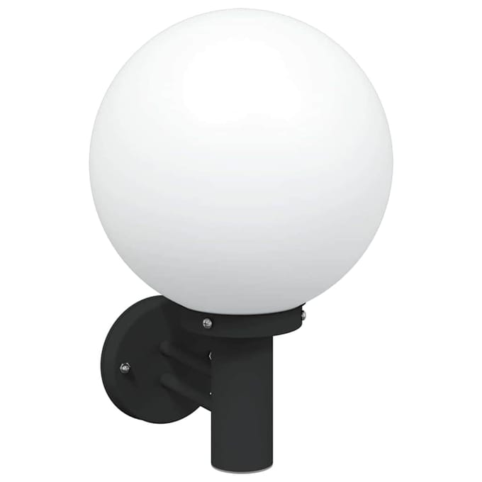 vidaXL Buiten Wandlamp Zwart 28 x 25 x 38 cm