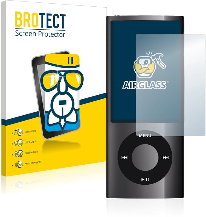 Screenprotector voor Apple iPod nano 2009 (5. Gen.) Beschermglas transparant