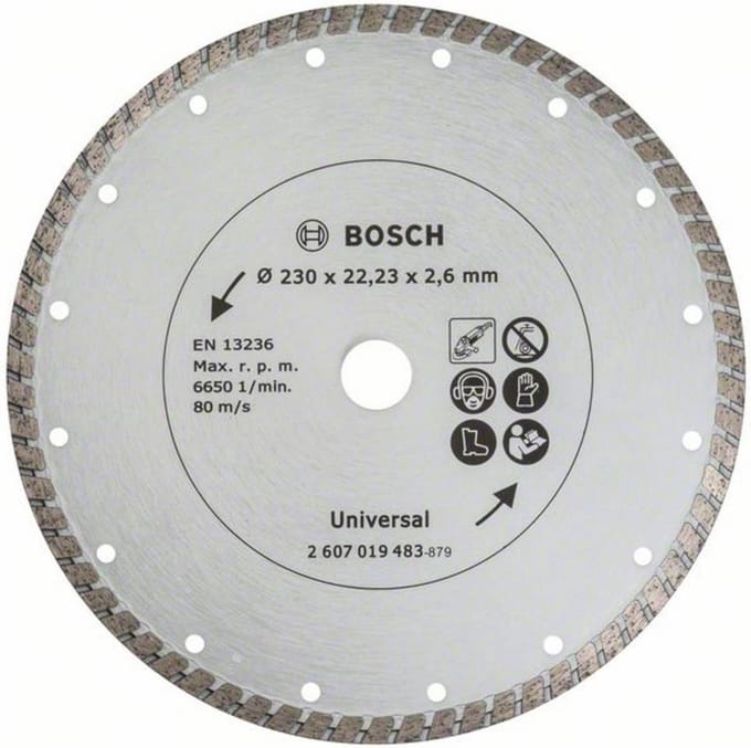 DIAMANTSCHIJF 230MM -  TURBO