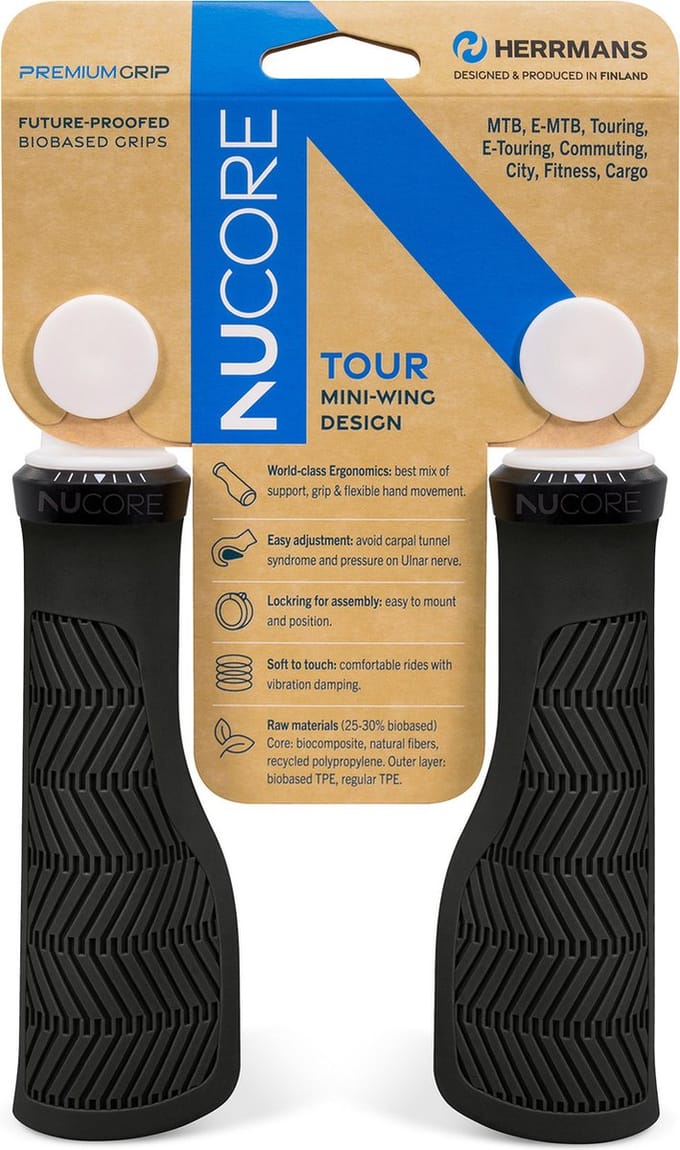 Herrmans Nucore Tour Wave Handvatten 130 Mm ø22 Mm Zwart