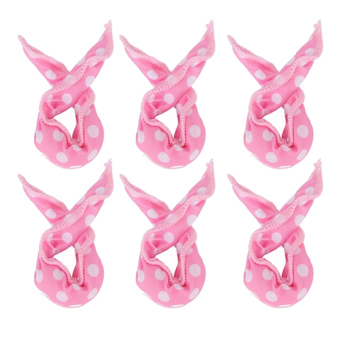 20 stuks haarkrulrollers, flexibele zachte spons, DIY nachtelijke haarstylingtools, roze pink