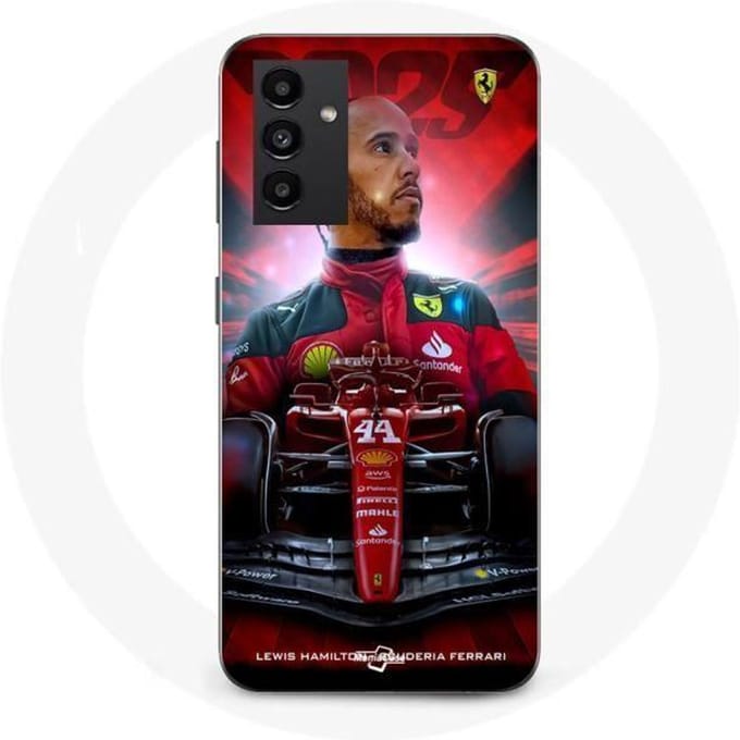 Coque - Ferrari - Lewis Hamilton - Samsung Galaxy A34 5G - Rouge - Souple - Sportif