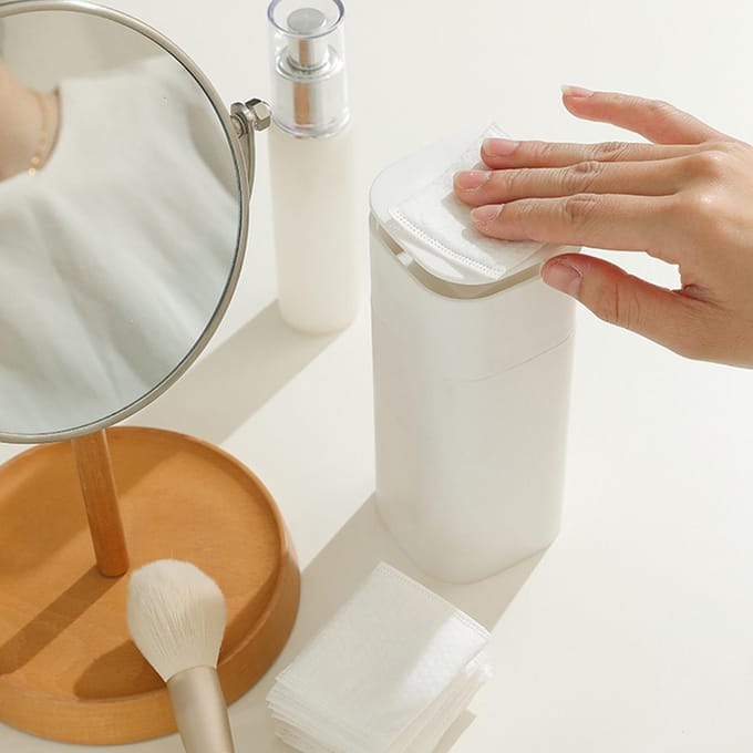 Dispenserfles Push-down Pompfles Plastic Minimalistisch Lekvrij Draagbaar Zeepfles white