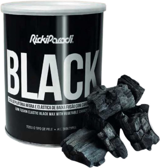 Ricki Parodi Black Wax – Elastische Hars met Actieve Houtskool – 800g