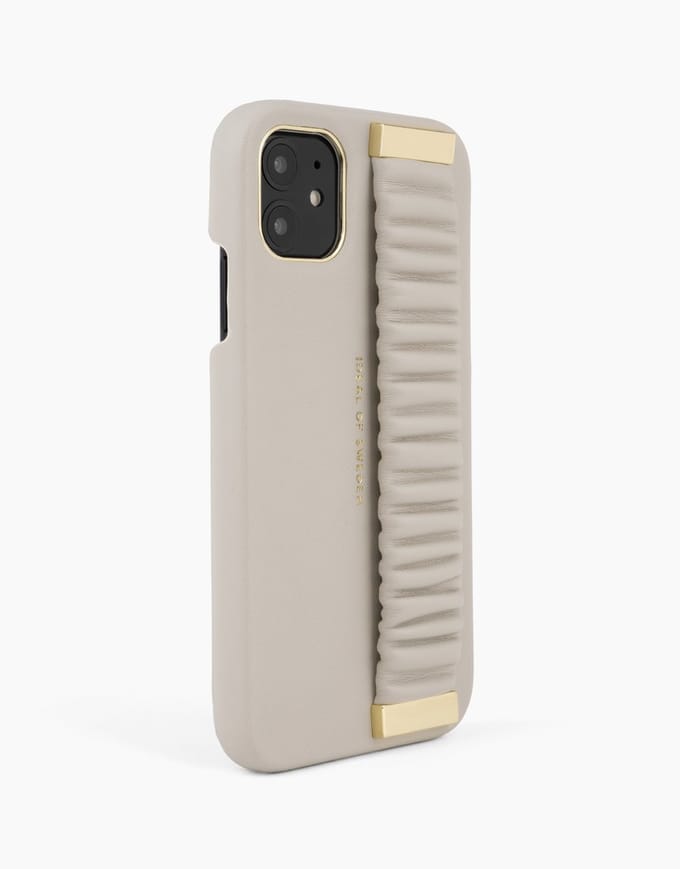 iDeal of Sweden Statement Case Top-Handle voor iPhone 11/XR Ruffle Cream - Top-Handle
