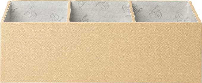 Exacompta 2x Bureau organizer 4 vakken OfficeByMe - Beige - 68602E