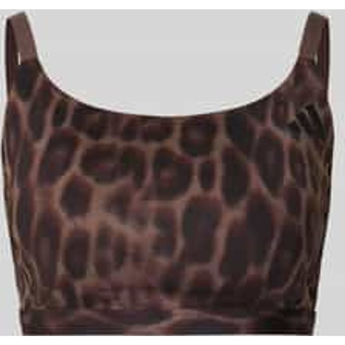 Slim fit sportbeha met All-over dierenprint