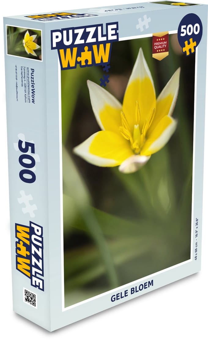 Puzzel Bloem - Tuin - Geel - Legpuzzel - Puzzel 500 stukjes