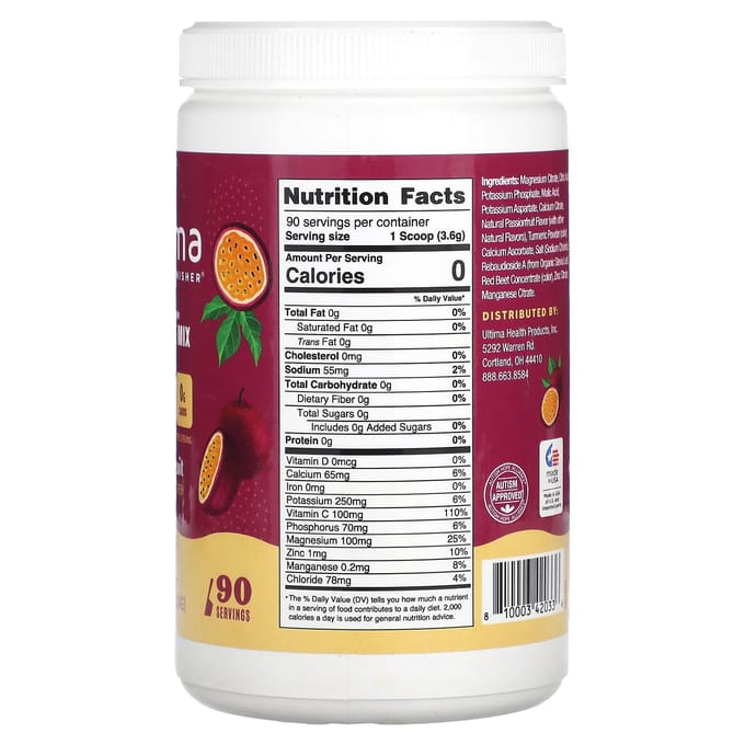 Ultima Replenisher, Elektrolytenmix, Passievrucht, 11,4 oz (324 g)