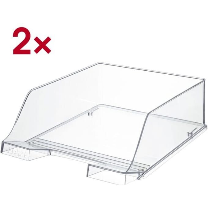 Han brievenbakje XXL Kristal, transparant 2 stuks