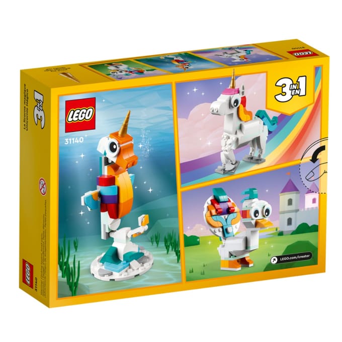 LEGO Creator 3in1 Magische Eenhoorn Speelgoed Set - 31140