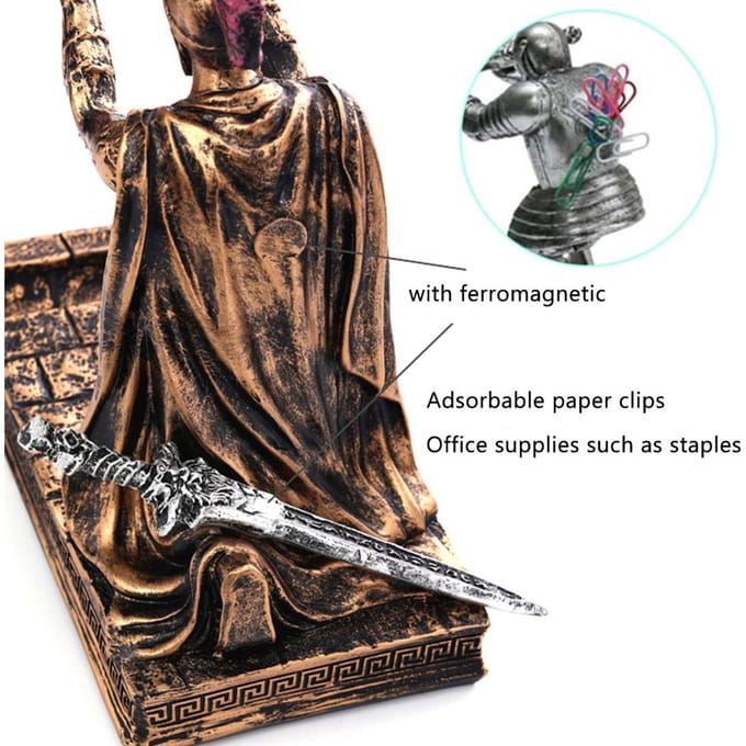 Porte-stylo Organiseurs de bureau Porte-stylo en résine Bureau à domicile Porte-stylo cool Cadeau black