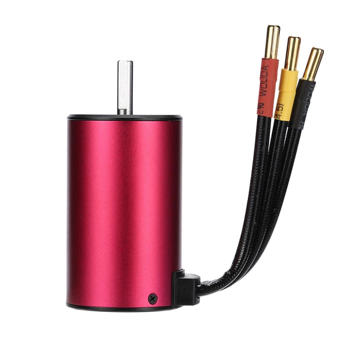 GoolRC S3660 3300KV moteur sans balais sans capteur 60A ESC sans balais et carte de programmation ensemble combiné pour rouge