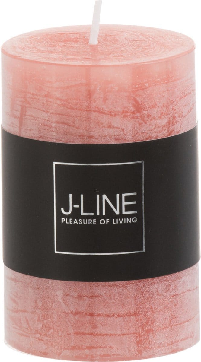 J-Line cilinderkaars - terracotta - small - 18U - 6 stuks