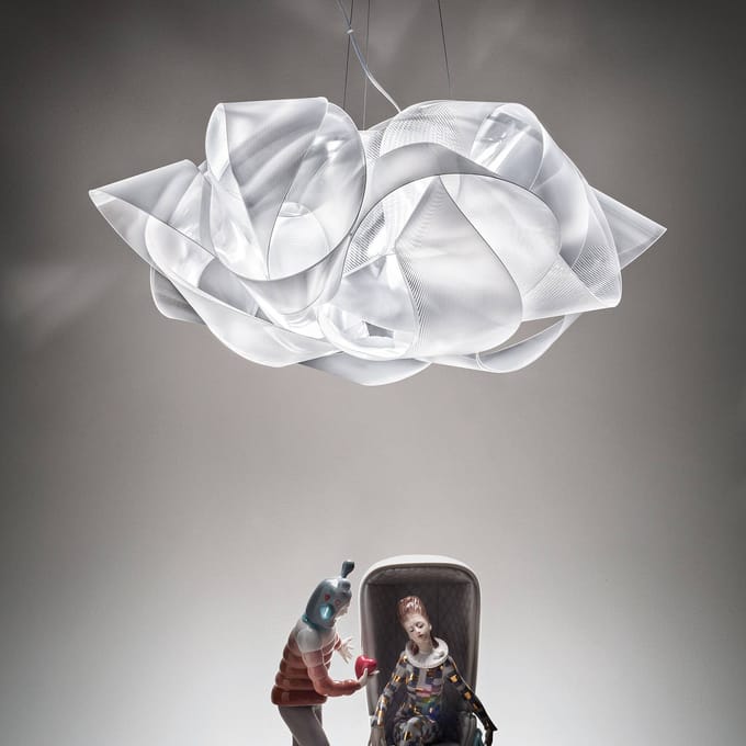 Slamp Fabula design hanglamp, helder, groot