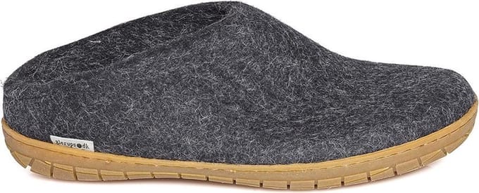 Glerups Slipper met rubber zool-Zwart-36