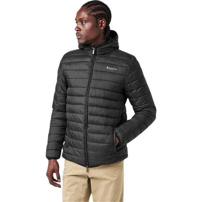 Aquascutum Heren Logo Puffer Jacket (Zwart)