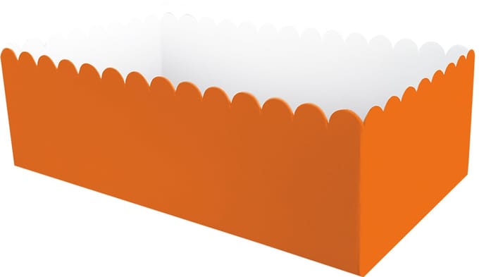 Snackbakje | Kleur: Oranje | Lengte: 12cm | 8 stuks