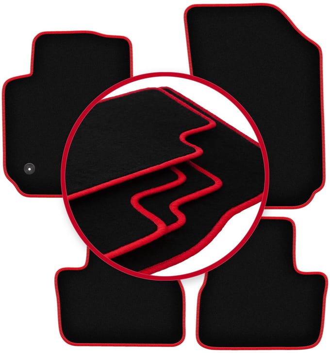 CARLUX-RED automatten voor: Citroen C4 Cactus crossover (2014-2018)