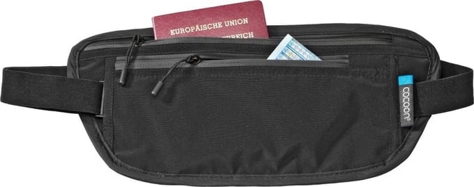 Cocoon Secret Waist Wallet / Silk, portemonnee, zwart