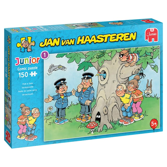 Jan van Haasteren Junior - Verstoppertje - 150 stukjes puzzel - Kinderpuzzel