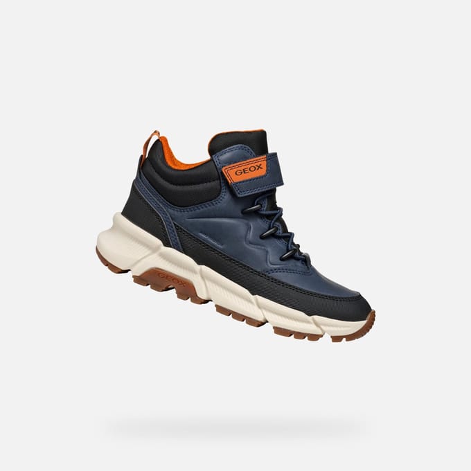 GEOX FLEXYPER PLUS ABX JONGENS - MARINEBLAUW/ZWART - Maat 35