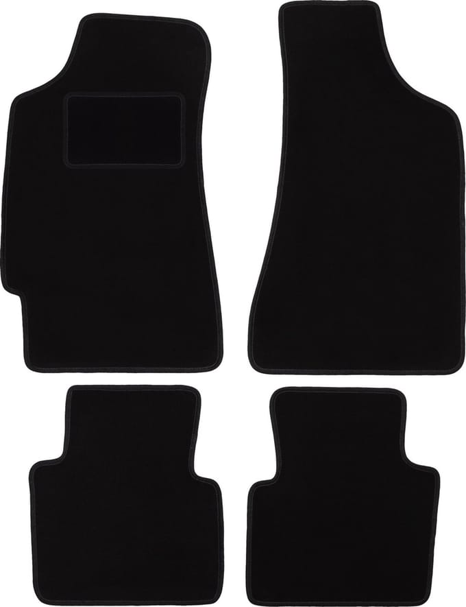 Zwarte velours vloermatten voor: Chrysler Neon sedan (1994-2005)
