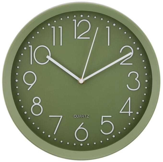 Wandklok Viva groen 30cm