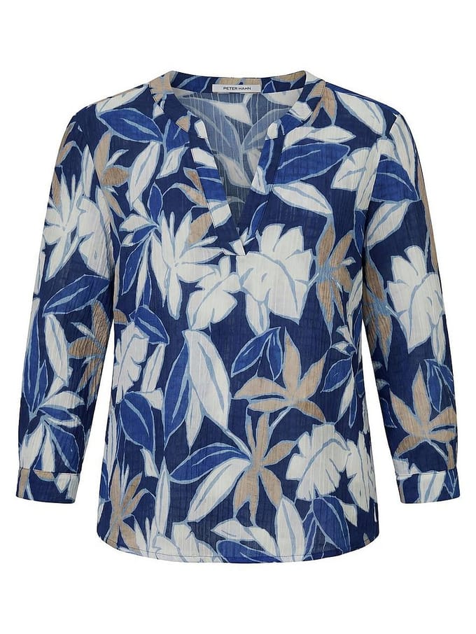 Blouse Van Peter Hahn blauw