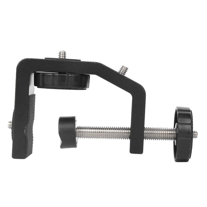 Grote Aluminiumlegering Zwarte C-Klem Mount Vaste Desktop Beugel voor Zaklamp Camera Statief black