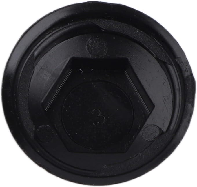 Deurschroef Afdichting - Afdekking Schroef - Auto Onderhoud - Exacte Pasvorm - 10x10x2 cm - Zwart