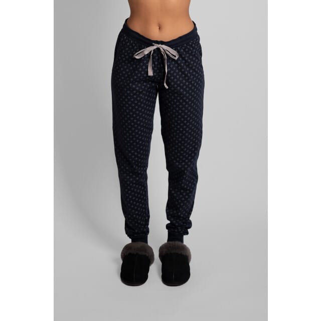 By Louise Essential Dames Pyjama Set Lang Katoen Grijs - Maat XL