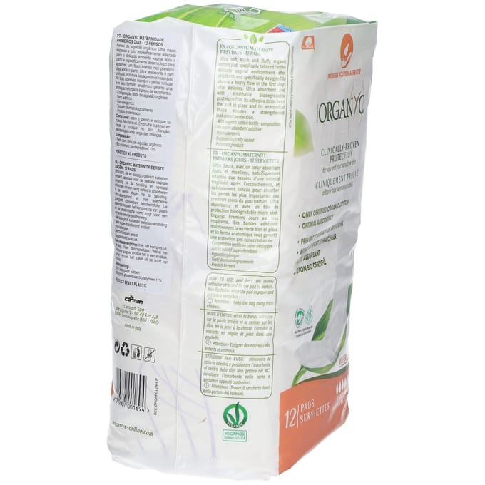Organyc® Eerste Dagen Materniteit 12 Maandverband Verband(en)