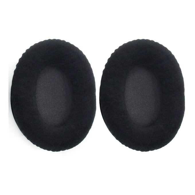 Coussin de casque de haute qualité de remplacement, coussinets d'oreille respirants compatibles avec Kingston HyperX Cloud II(Flanelle rouge) Black Flannel black
