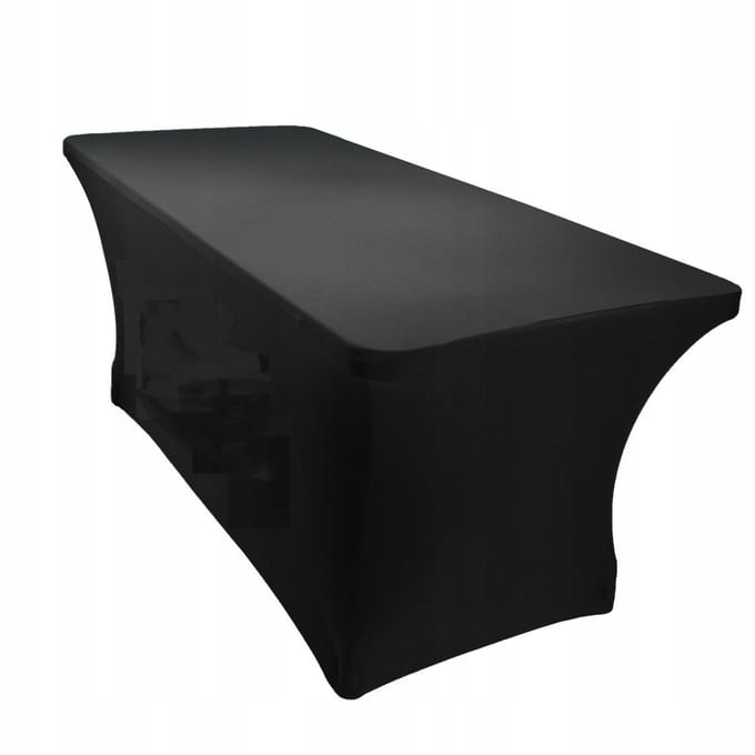 Meble odNowa - Elastische Tafelhoes - 180x76 cm - Zwart - Volledig