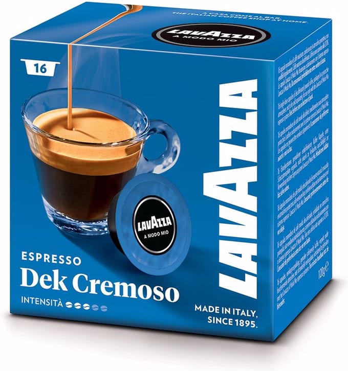 Lavazza A Modo Mio Dek Cremoso Caps - 16 pcs