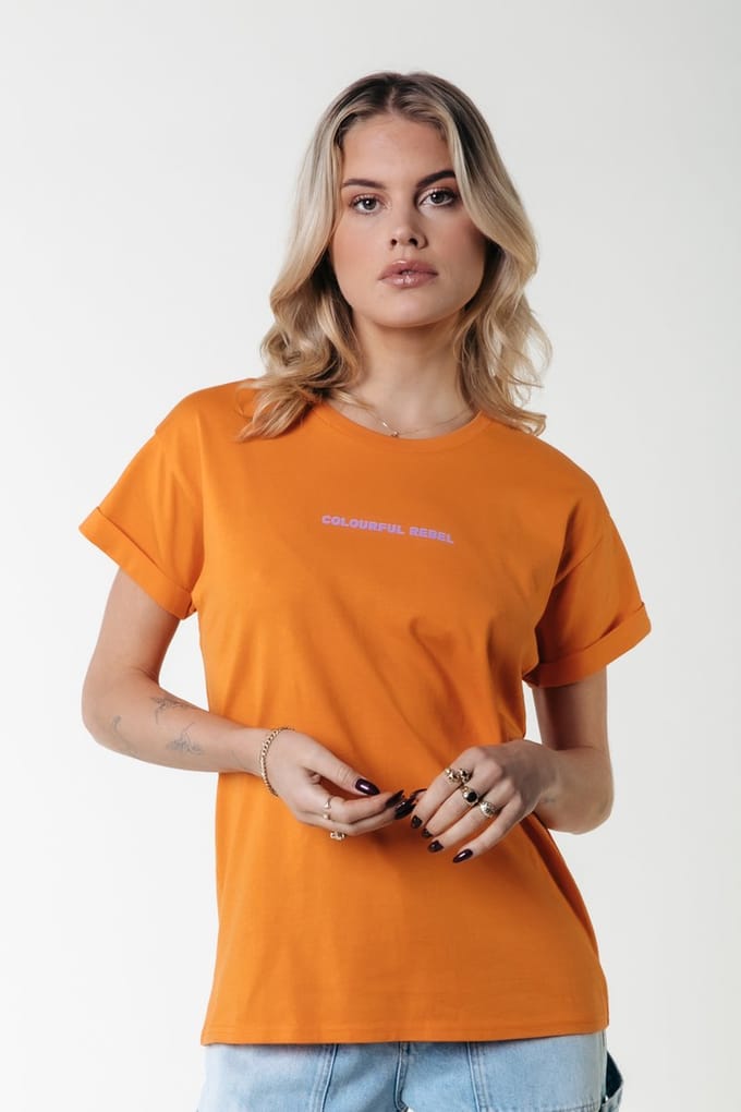 Colourful Rebel Uni Logo Boxy Tee- XL