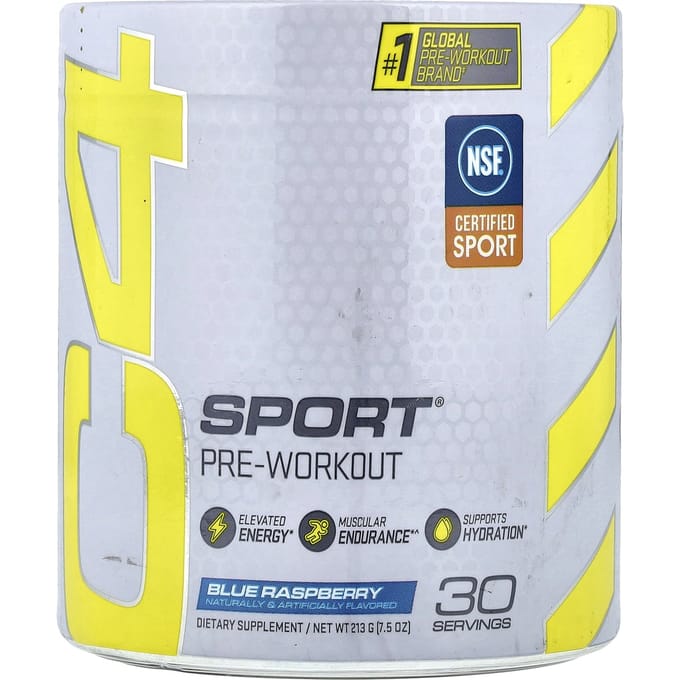 C4 / Cellucor, C4 Sports, Pre-Workout, Blauwe Framboos, 213g (7,5 oz)