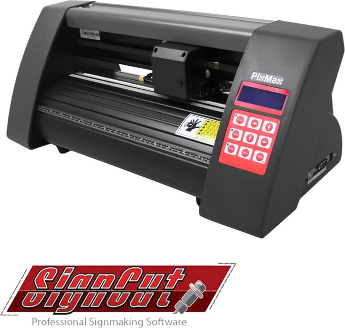 Mini vinyl snijplotter - zwart - 50cm - met signcut pro software