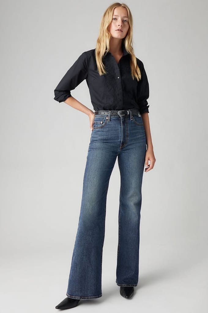 Levi's Ribcage Bell Jeans Taglia: W24L34 | Pantaloni larghi Outlet | Donna