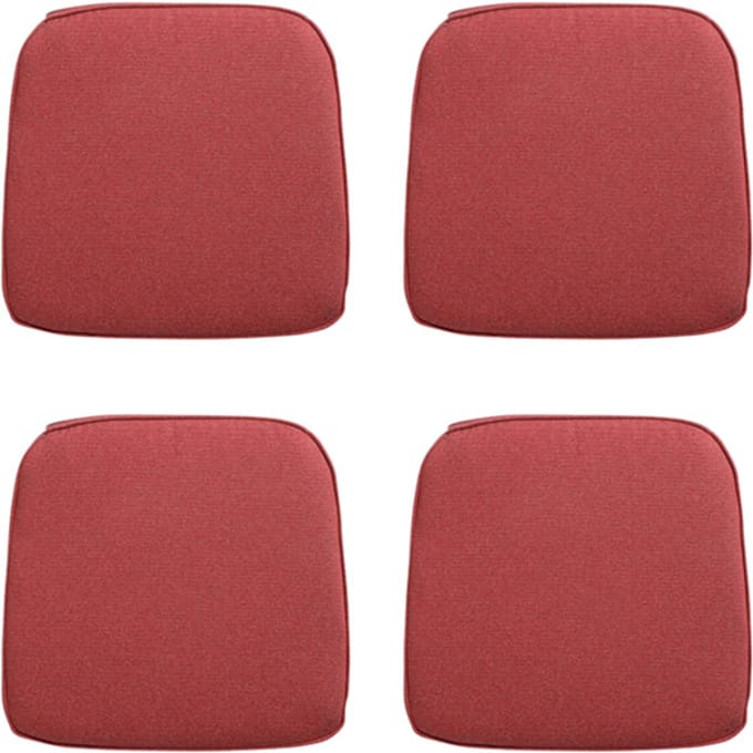 Madison - Zitkussen Wicker Manchester red - Ca. 48x48 cm - Set van 4