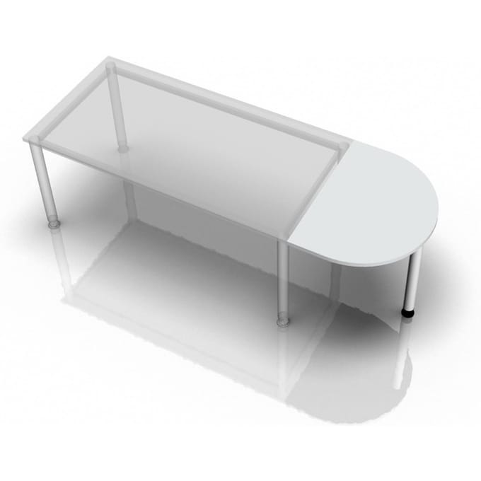 LA60 W - Aanschuiftafel 60x80 Grijs