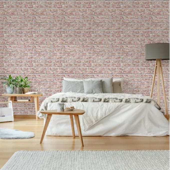 Decomode Vliesbehang Baksteen - Rood - 10,05m X 53cm