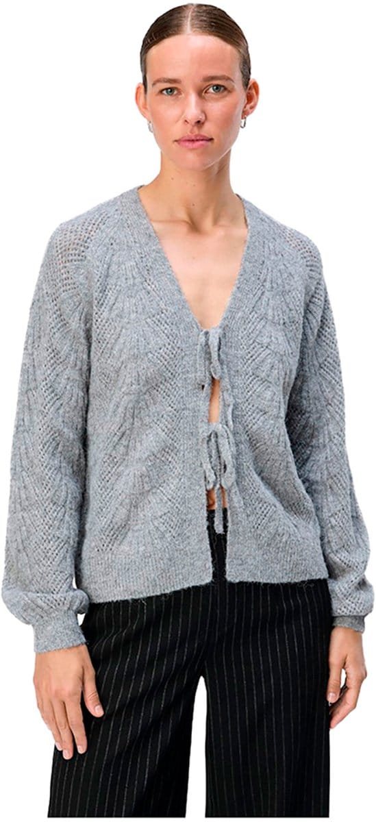 Object Flora Re Cardigan Grijs M Vrouw