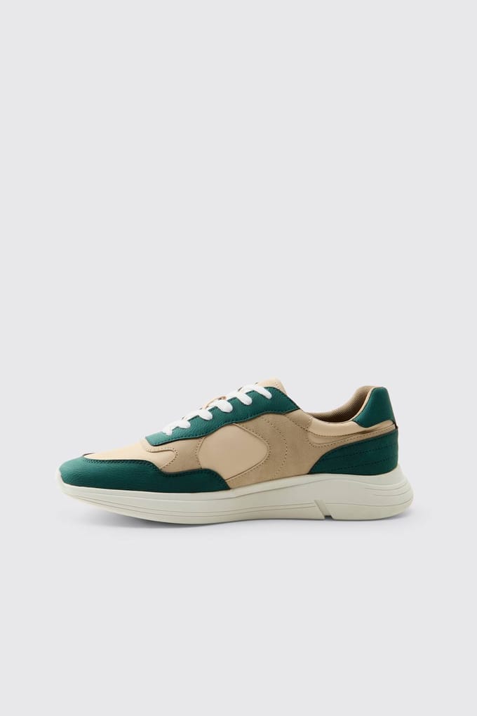 Chunky Colour Block Trainer | Forest | Size 41